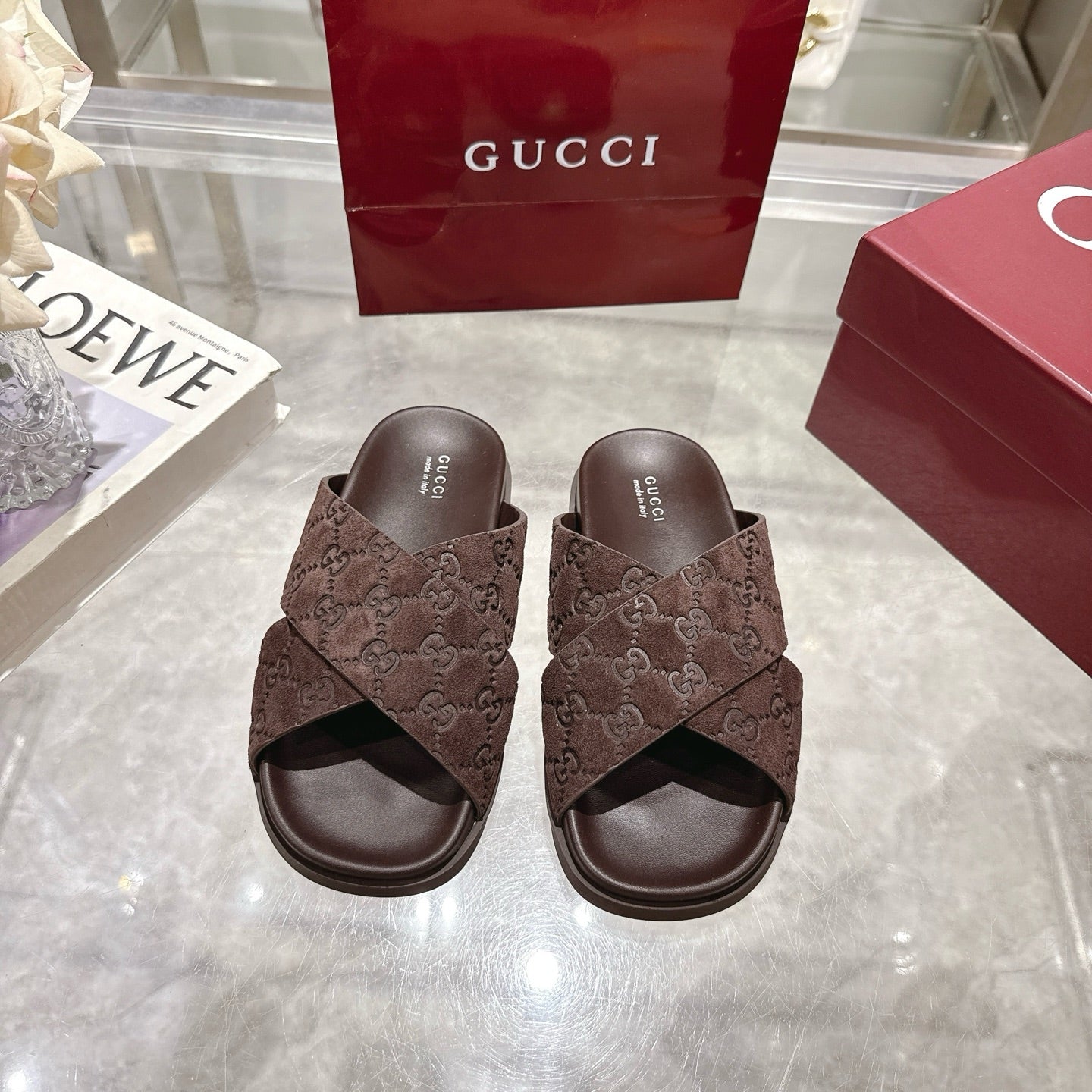 Gucci Suede Slippers