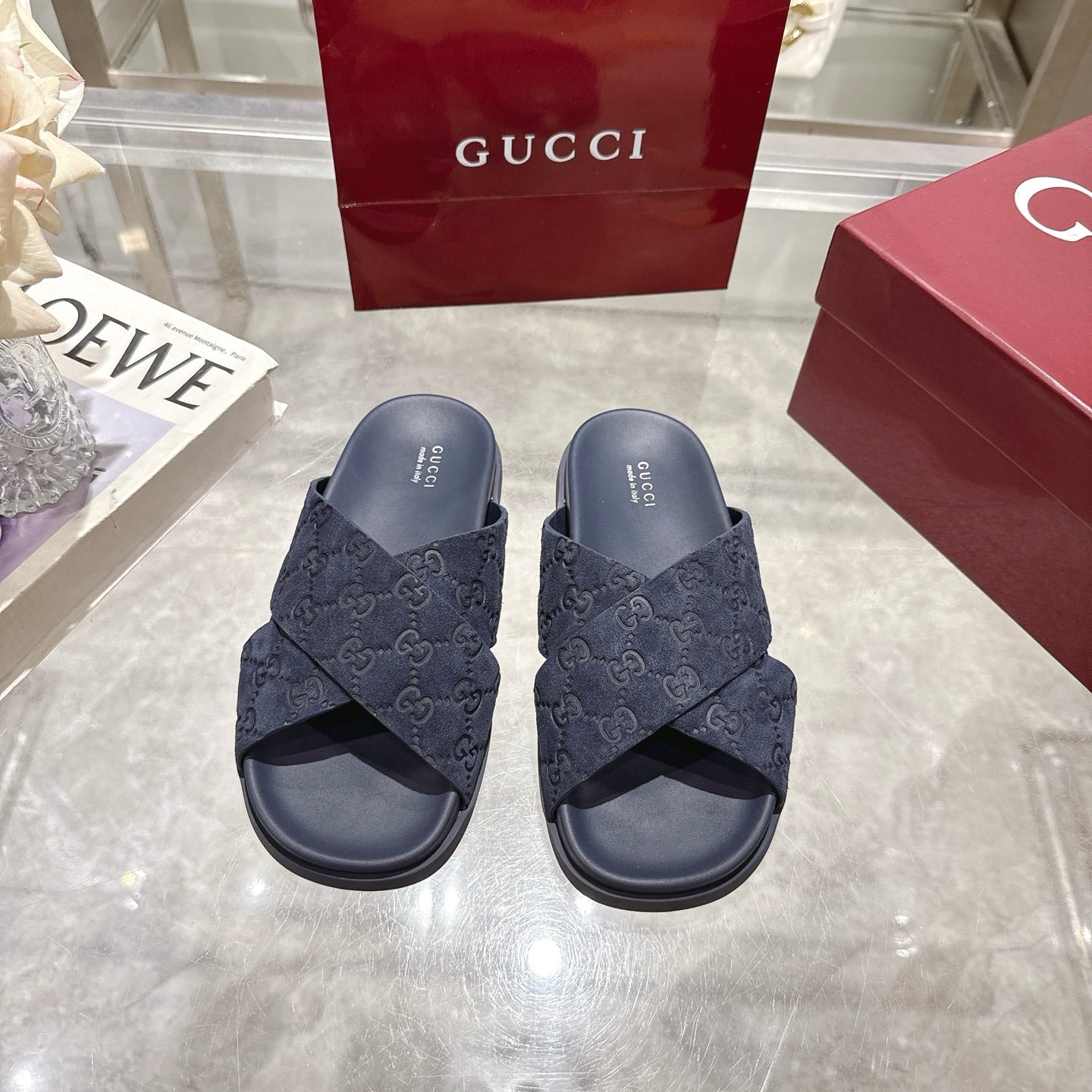 Gucci Suede Slippers
