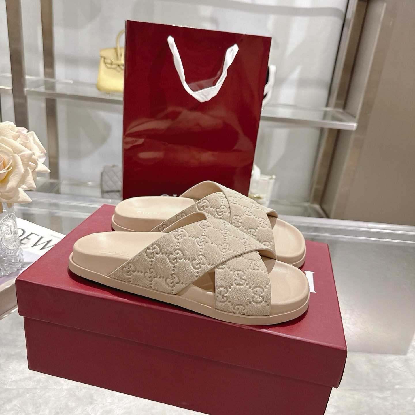Gucci Suede Slippers