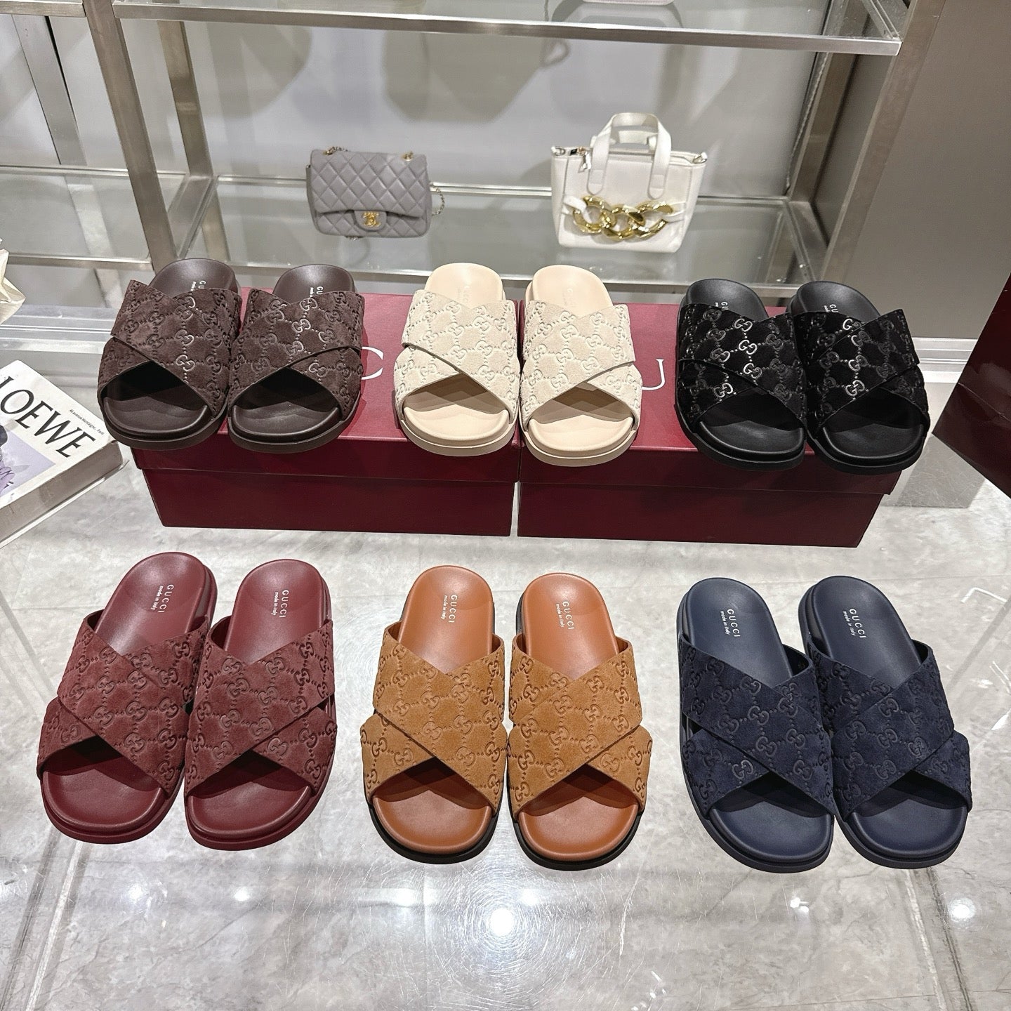 Gucci Suede Slippers