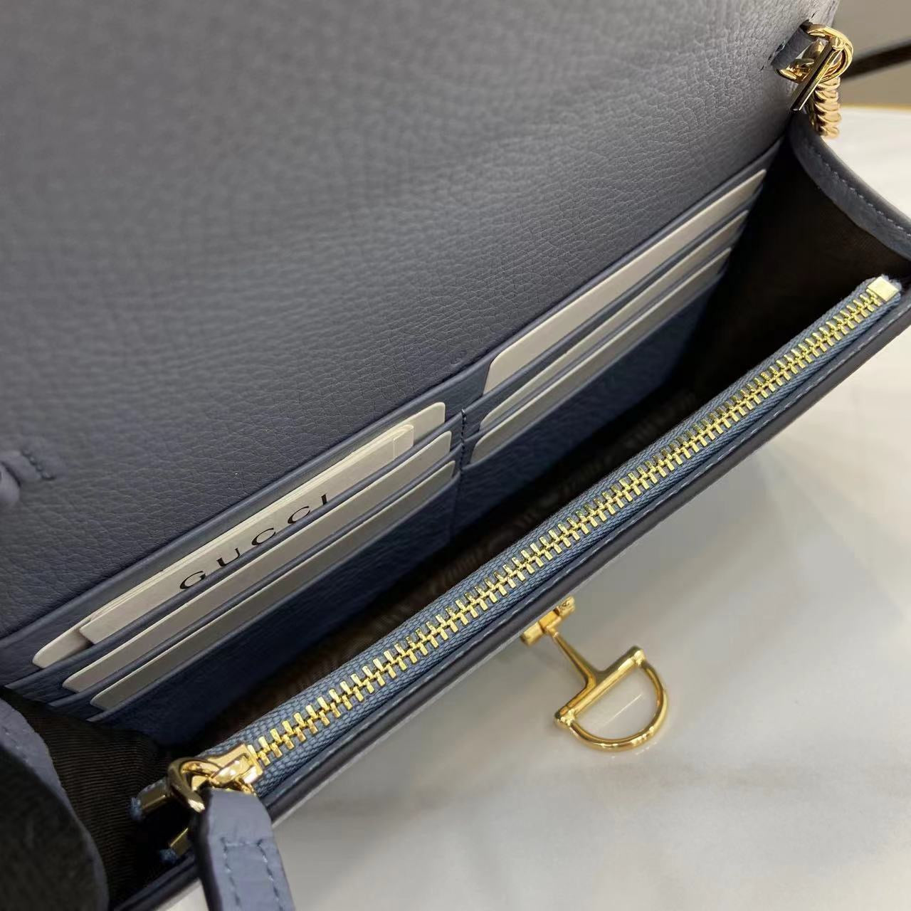 Gucci Softbit continental Chain wallet