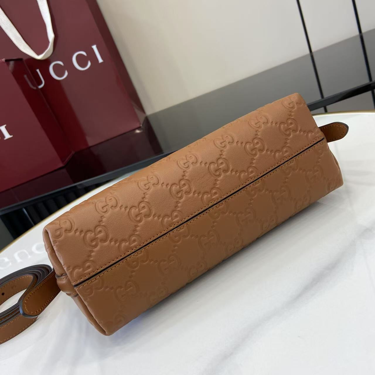 Gucci GG Emblem small shoulder bag
