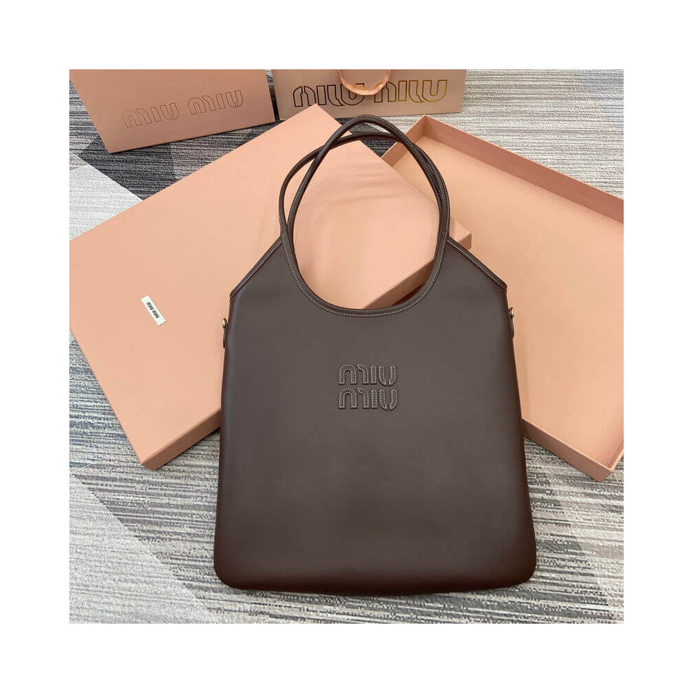 Miu Miu Ivy Leather Tote Bag