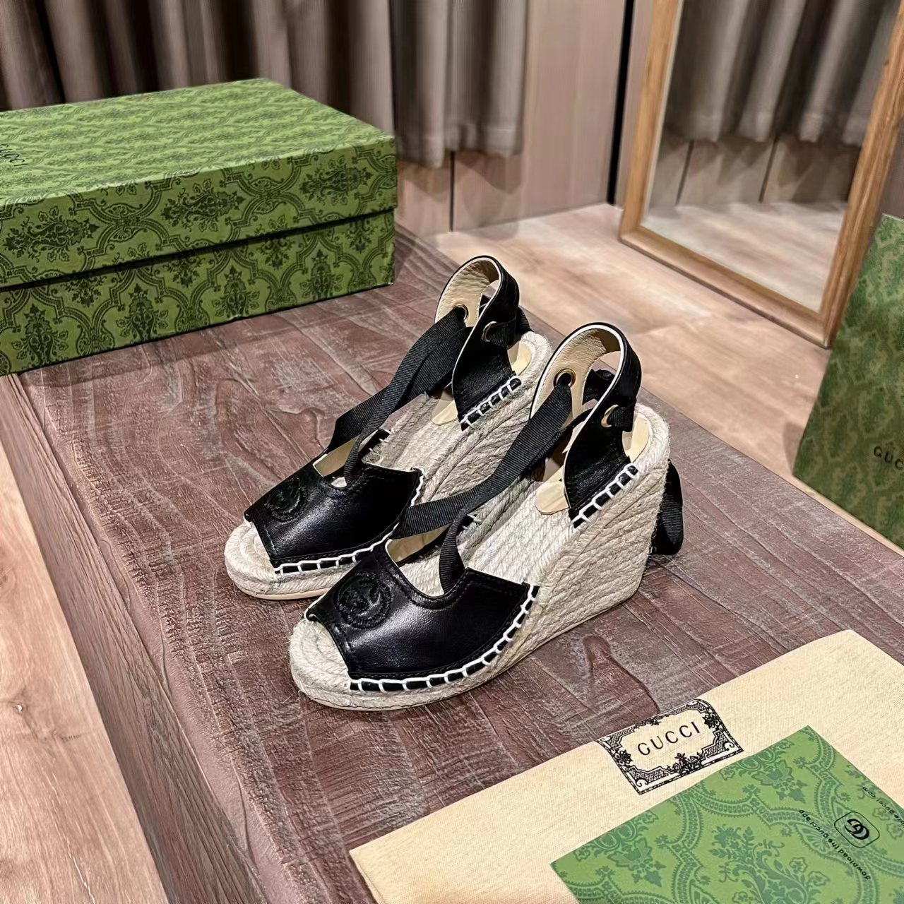 Gucci Wedge Platform Sandal