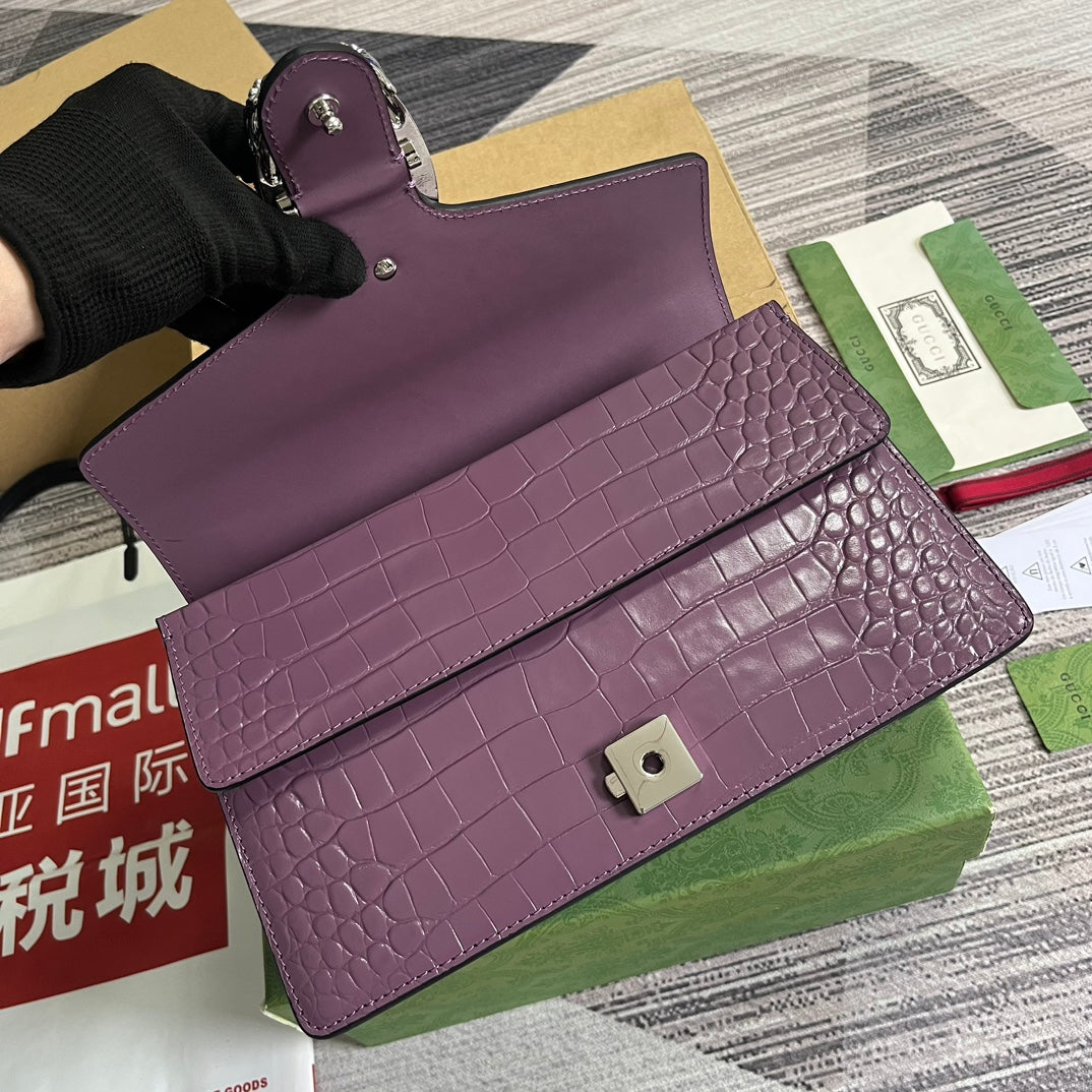 Gucci Dionysus crocodile small shoulder bag