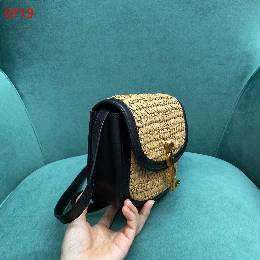 YSL Kaia Raffia bag