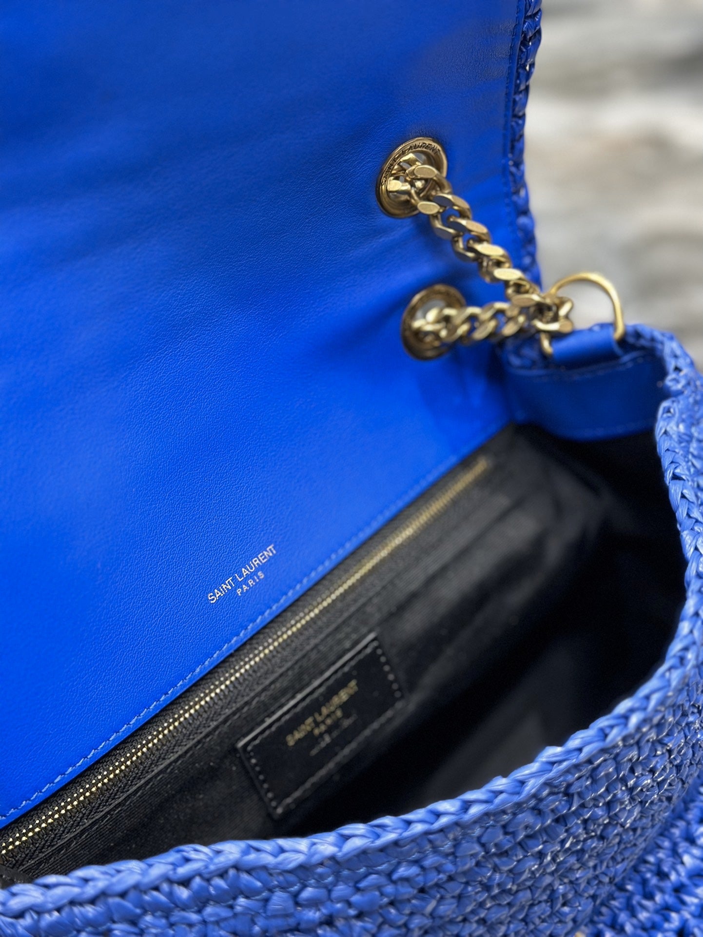 YSL NIKI RAFFIA BAG