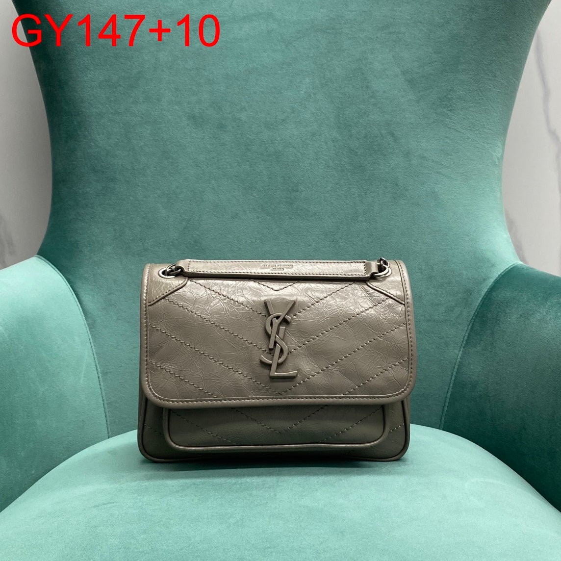 YSL Baby Niki in vintage leather