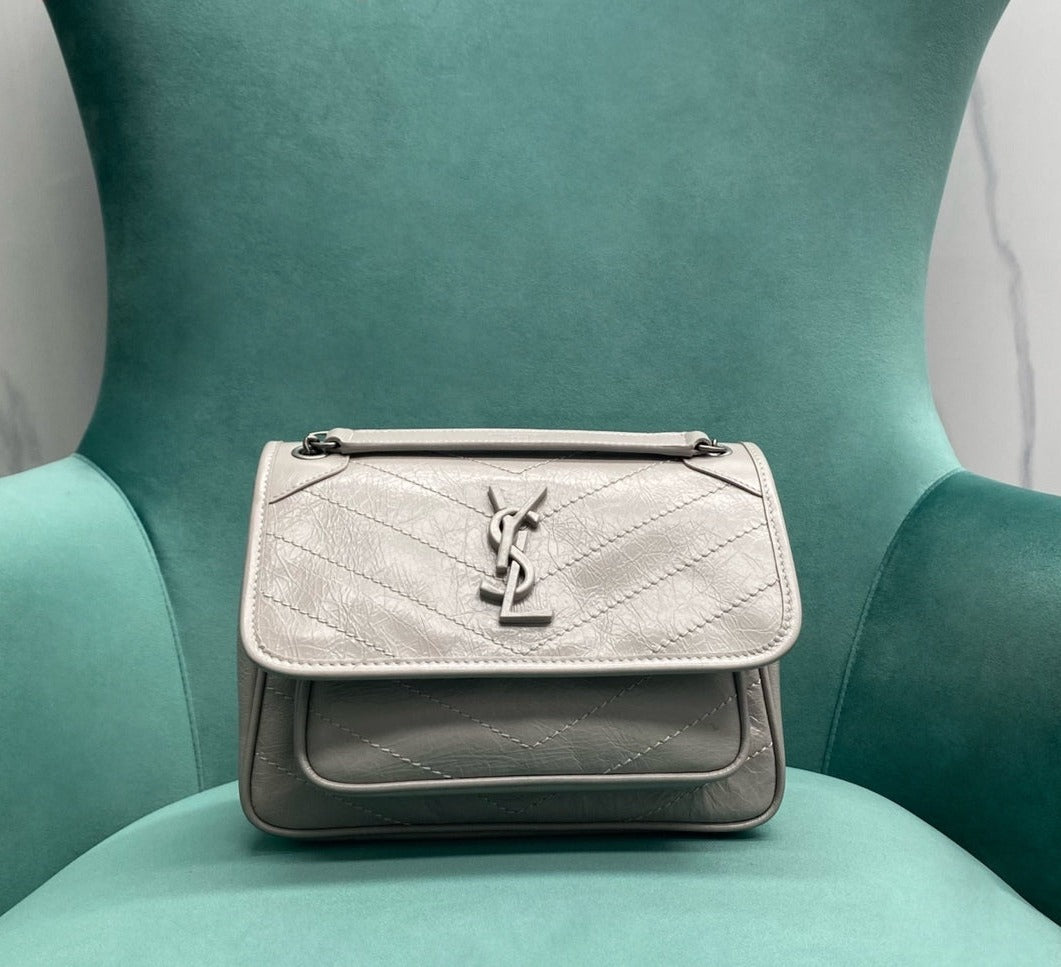 YSL Baby Niki in vintage leather