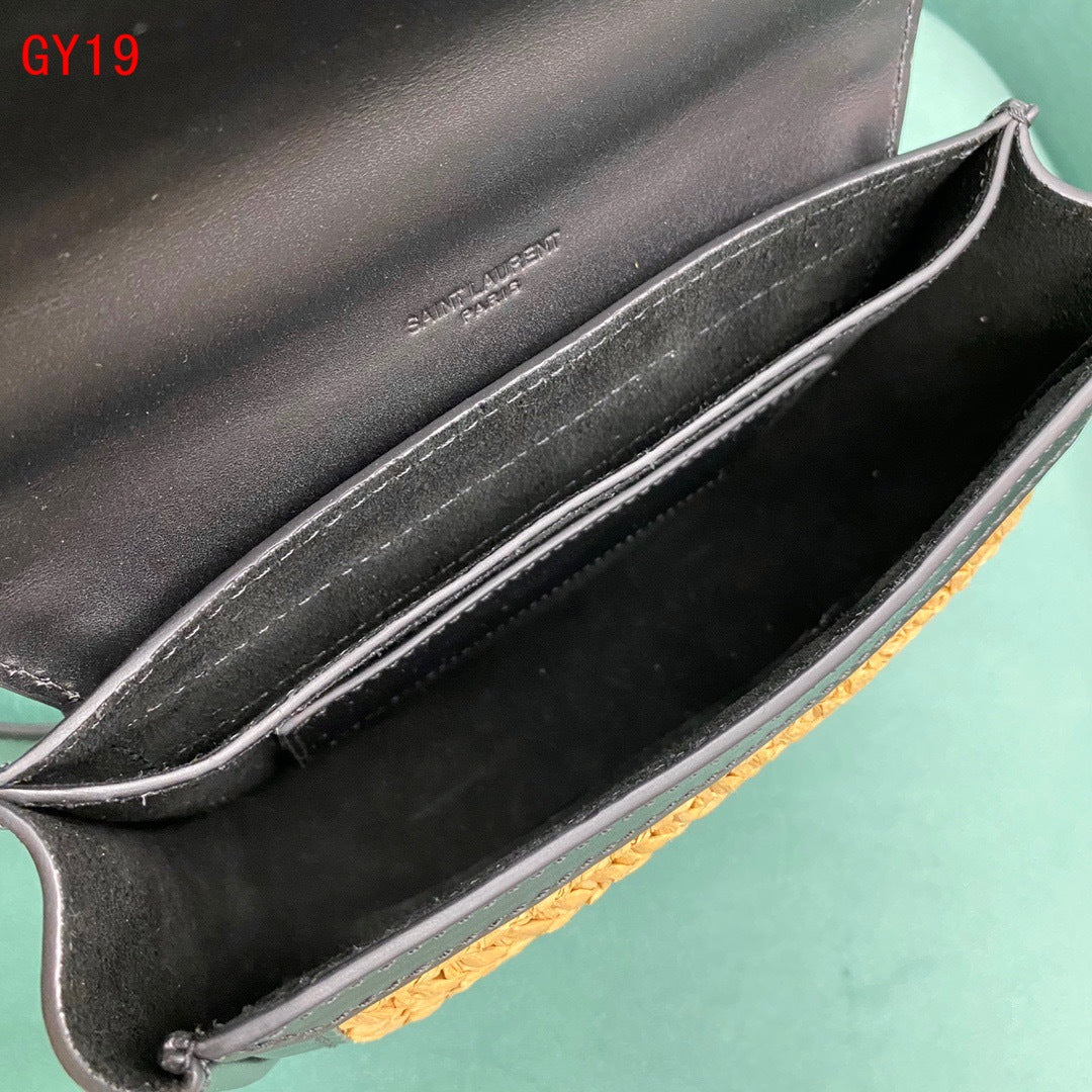 YSL Rive Gauche Raffia bag