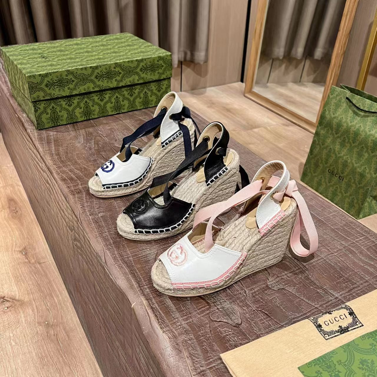 Gucci Wedge Platform Sandal