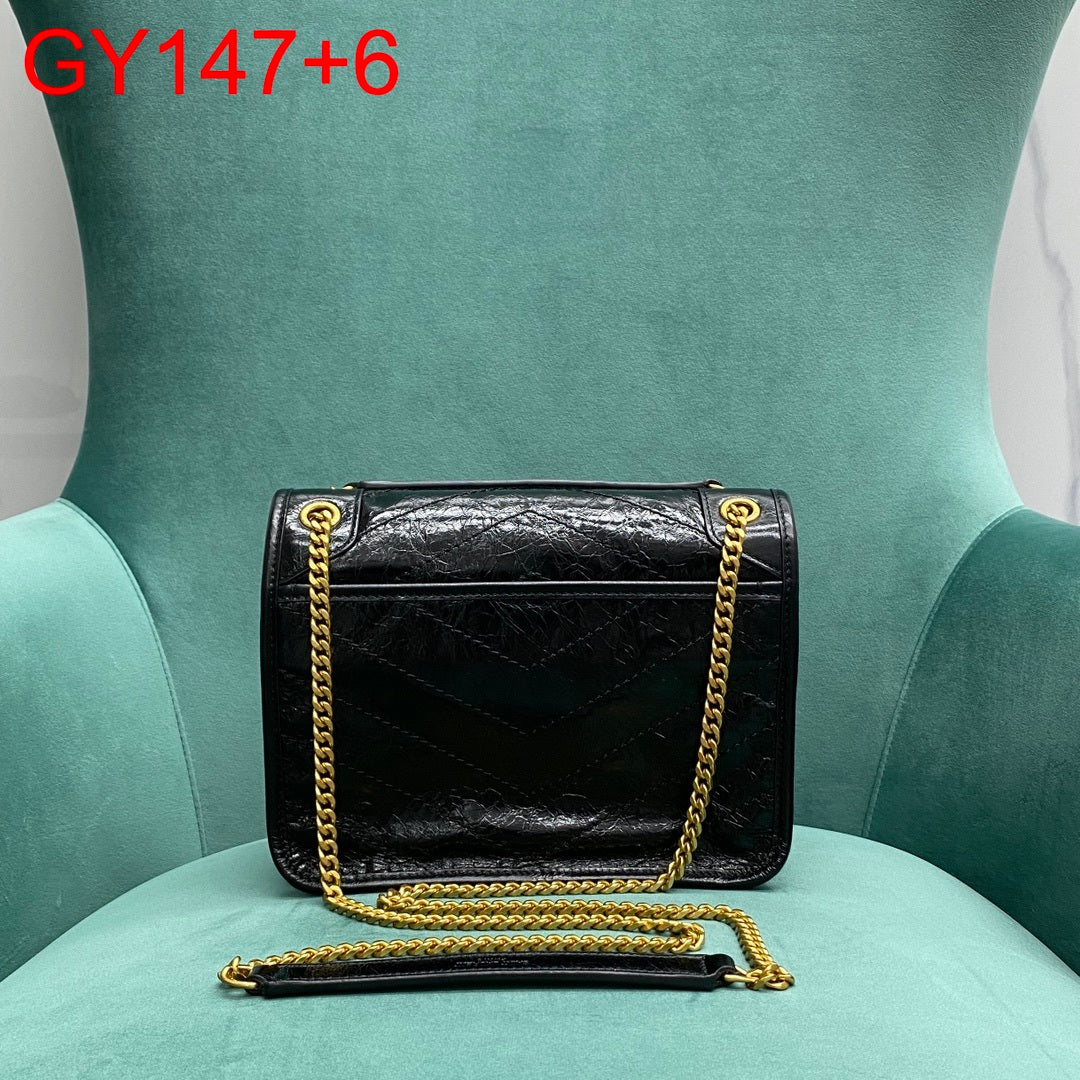 YSL Baby Niki in vintage leather