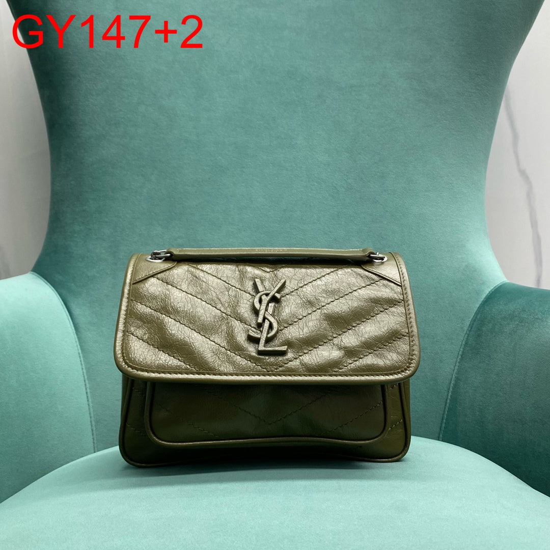 YSL Baby Niki in vintage leather