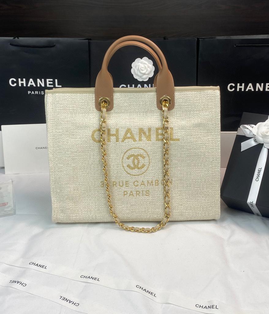 Chanel Deauville Shopping Tote Bag