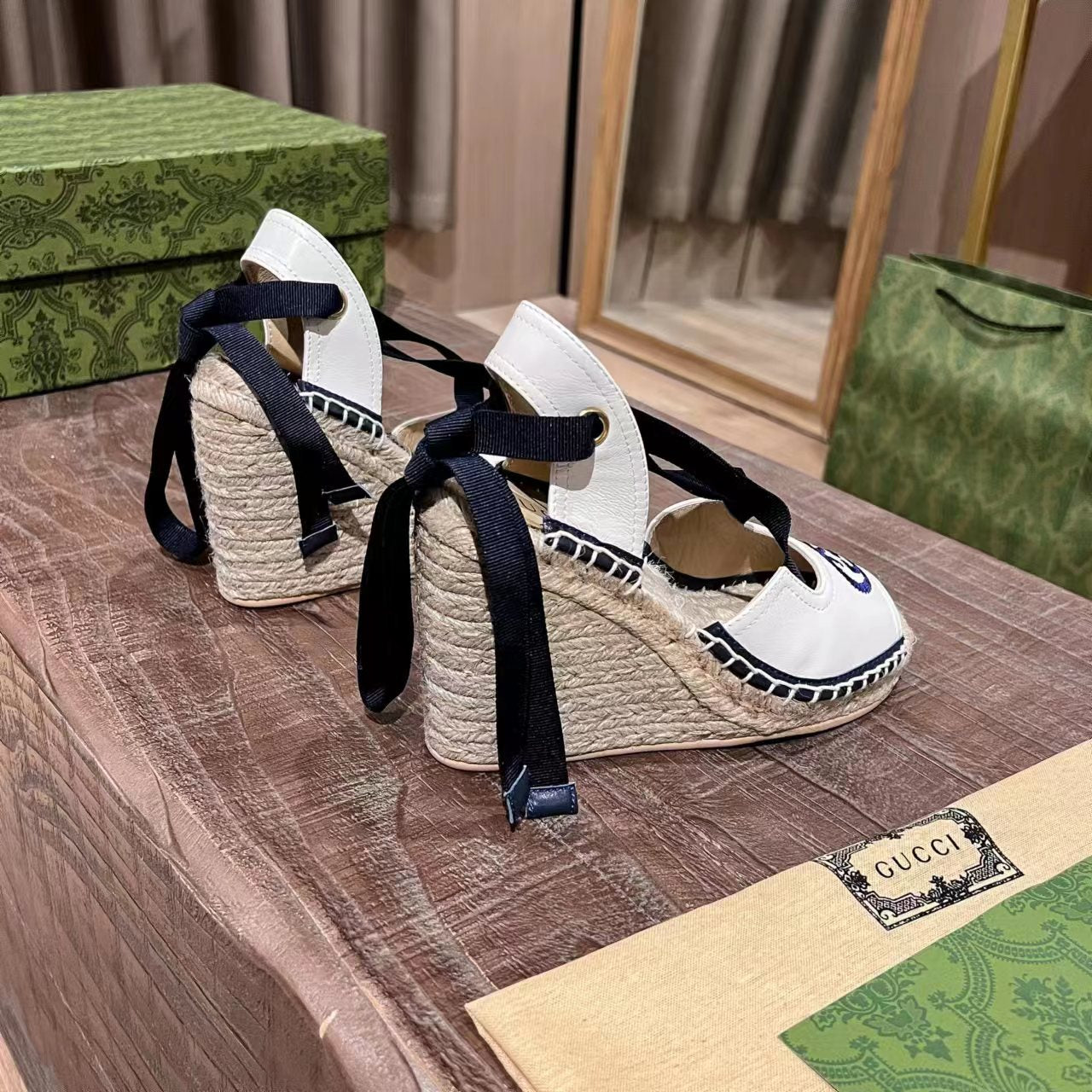 Gucci Wedge Platform Sandal