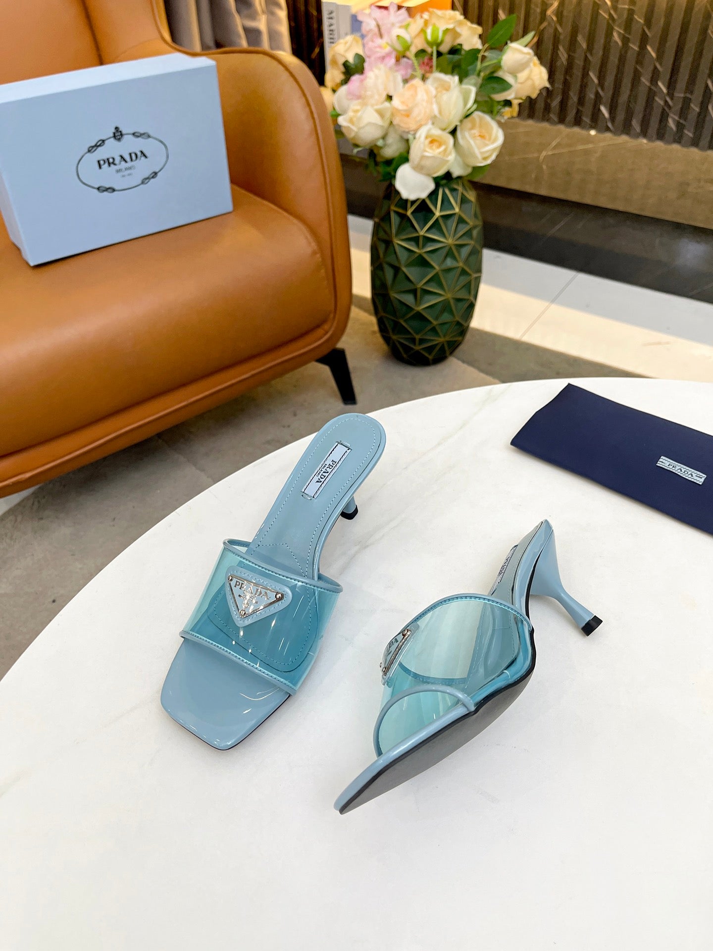 Prada Plexiglas Heels