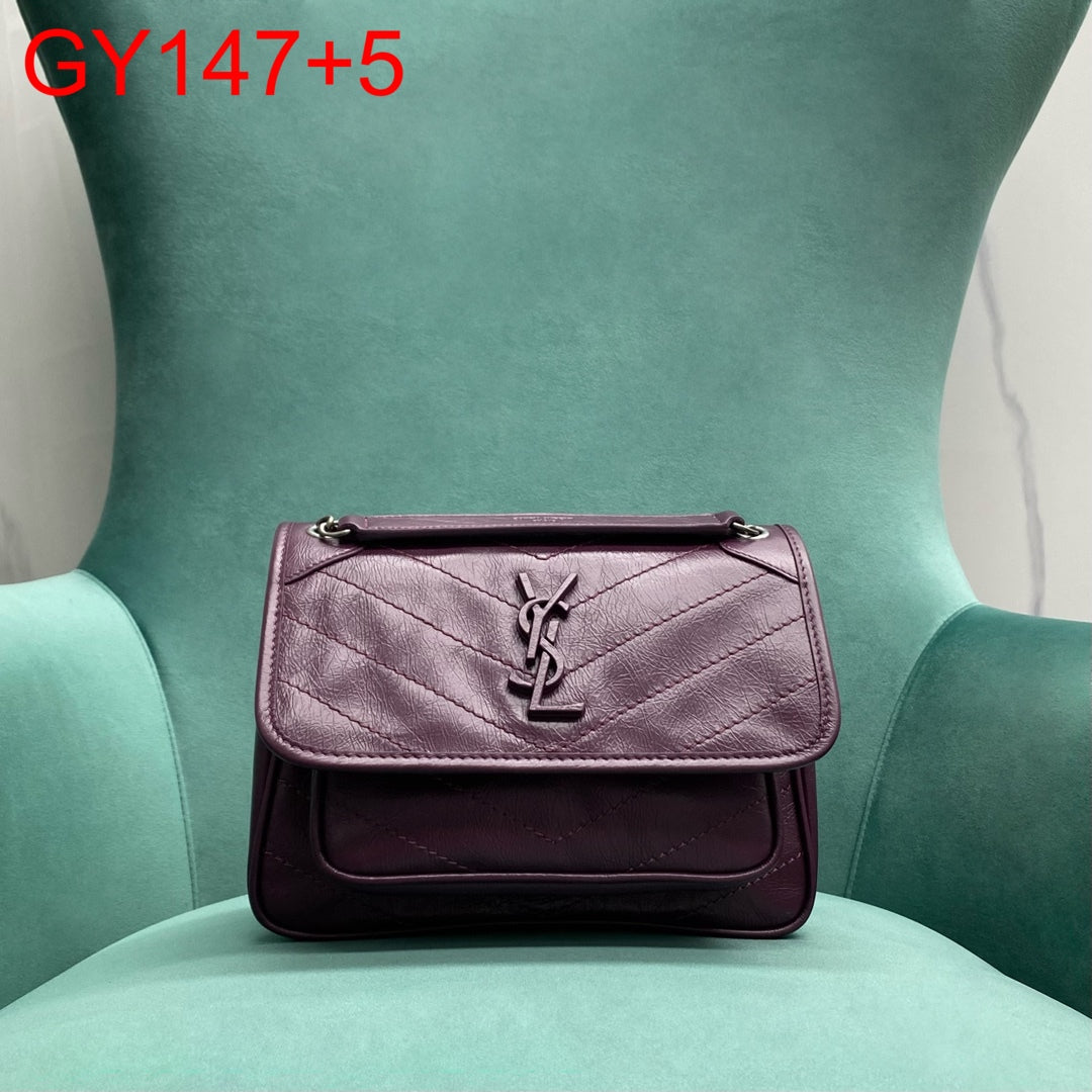 YSL Baby Niki in vintage leather