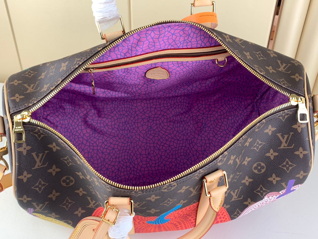 Louis Vuitton Keepall 45 x YK Pumpkin edition