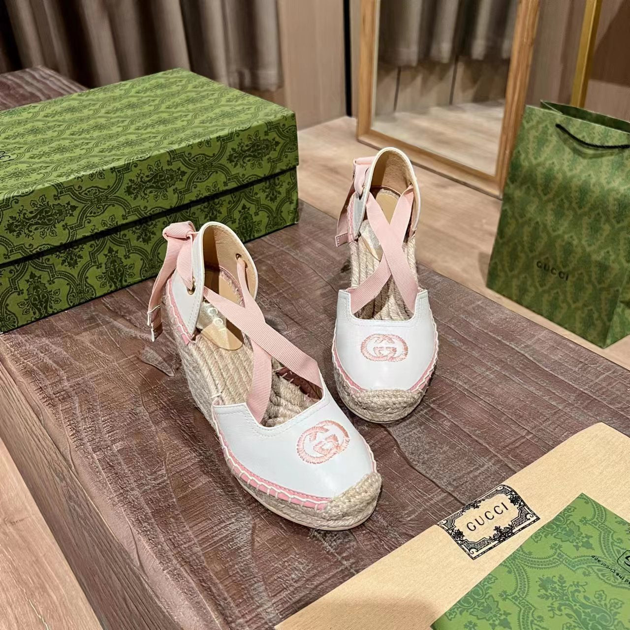 Gucci Wedge Platform Sandal