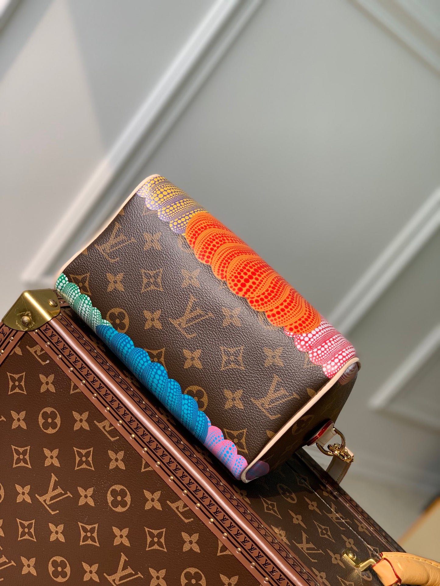 Louis Vuitton Speedy Bandoulière 20 x YK Pumpkin edition