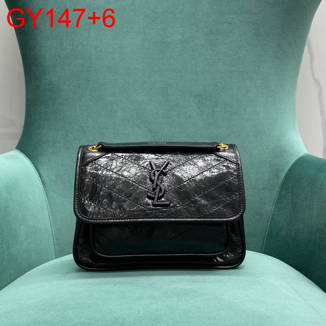 YSL Baby Niki in vintage leather