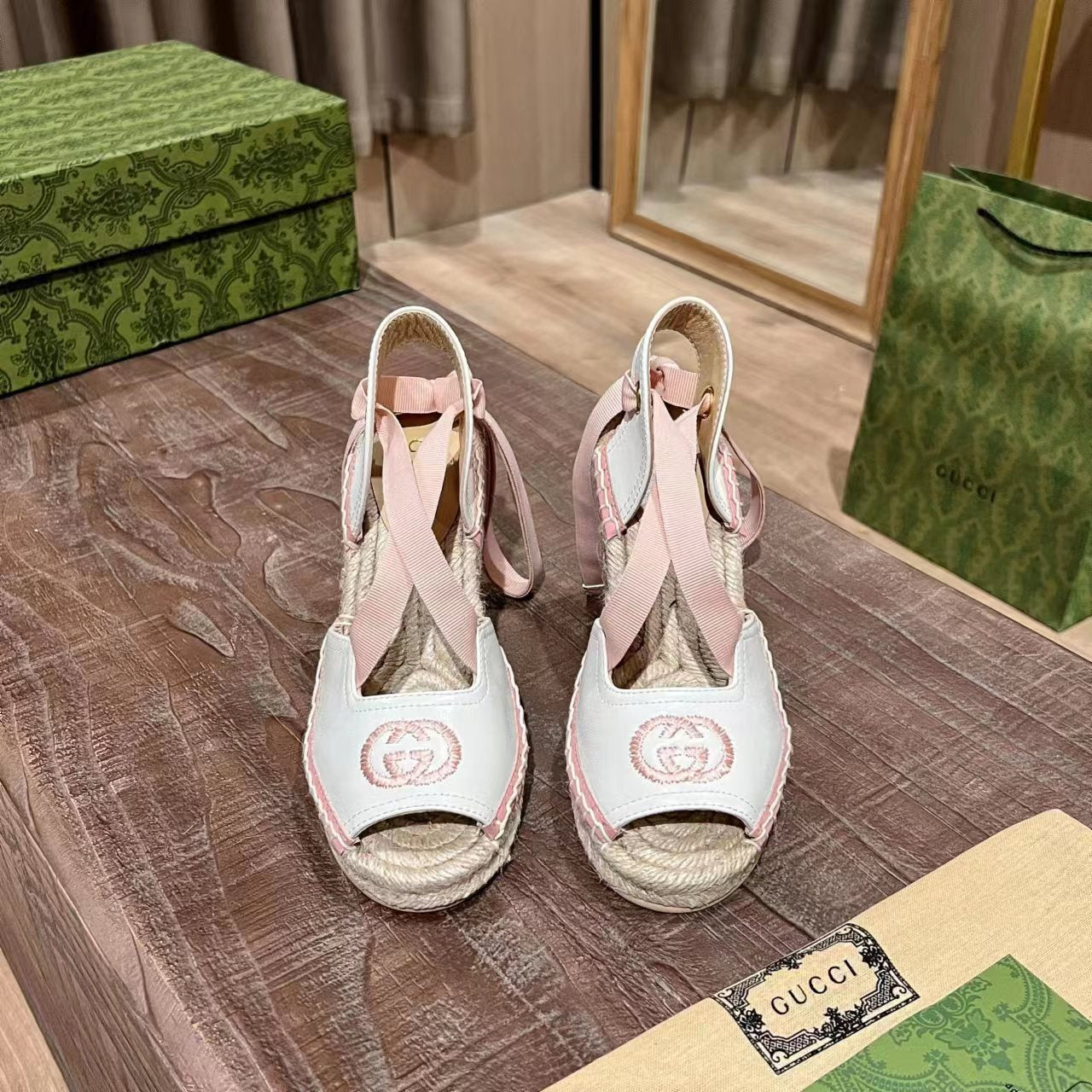 Gucci Wedge Platform Sandal