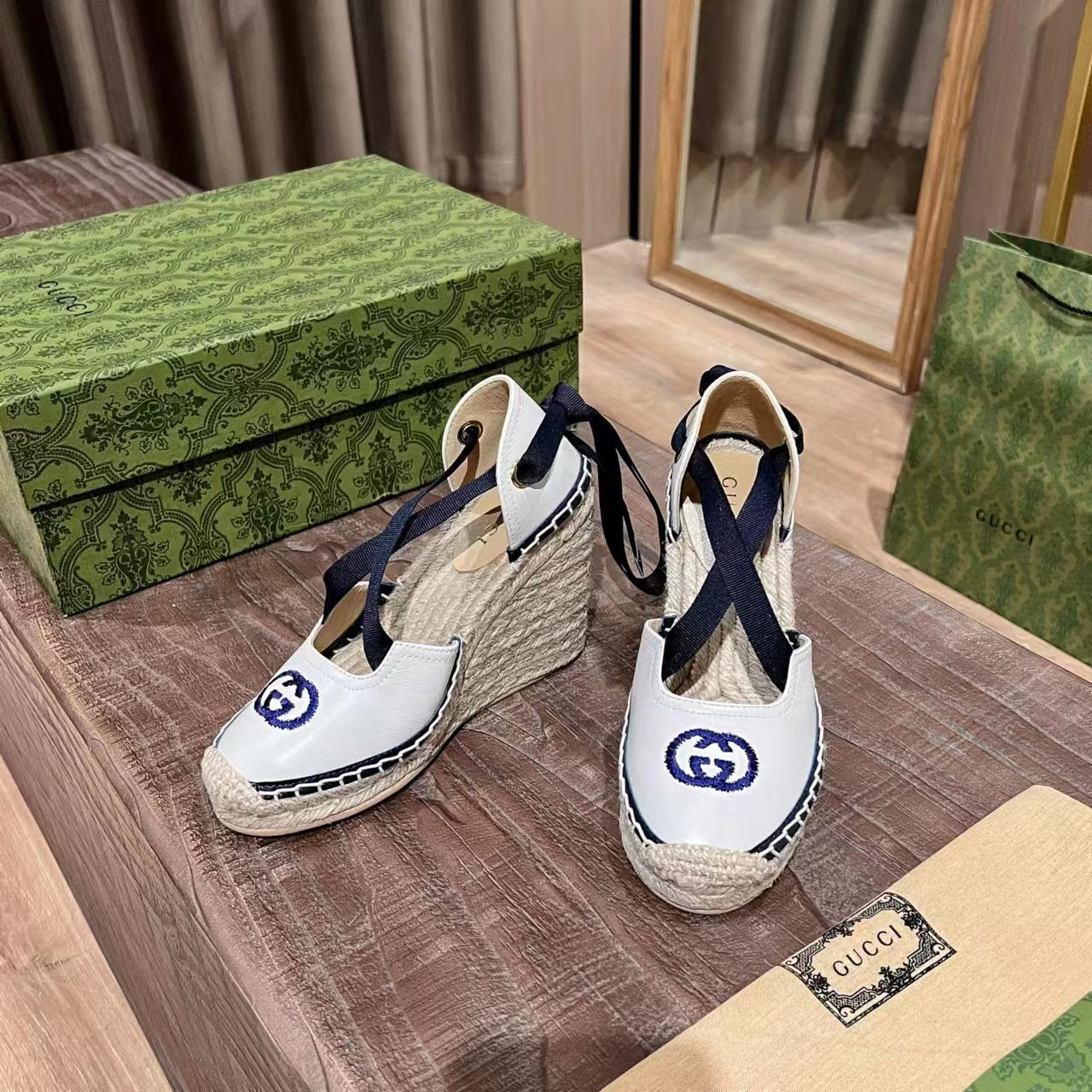 Gucci Wedge Platform Sandal