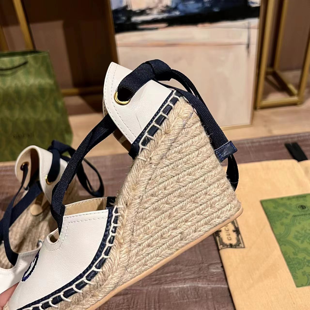 Gucci Wedge Platform Sandal