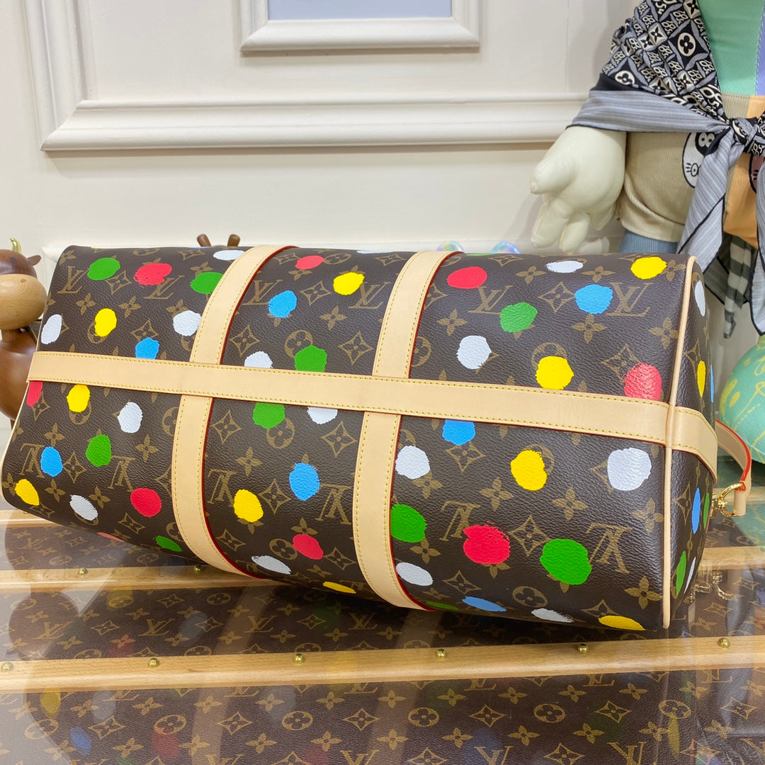 Louis Vuitton Bandoulière Keepall 45 x YK Dots edition