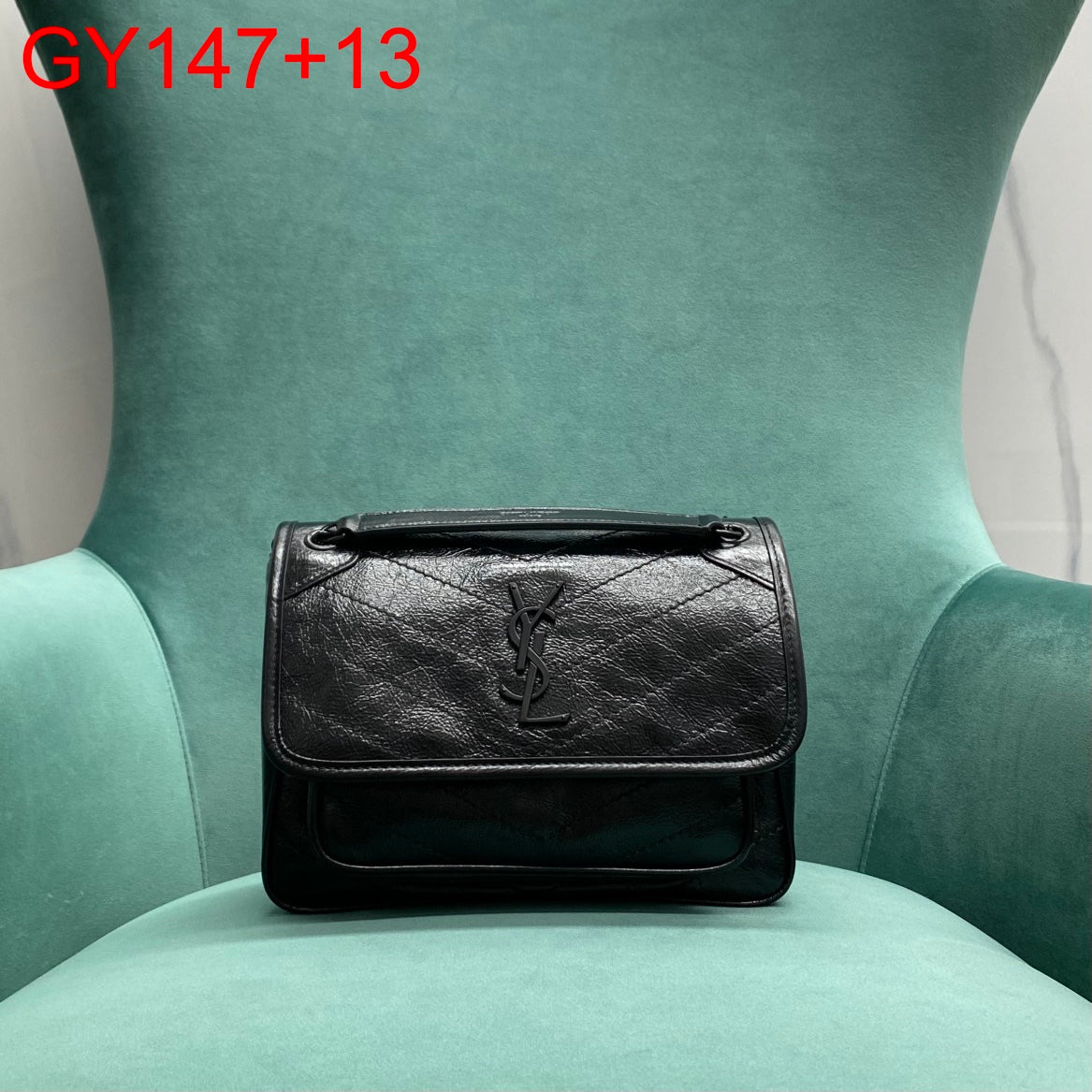 YSL Baby Niki in vintage leather