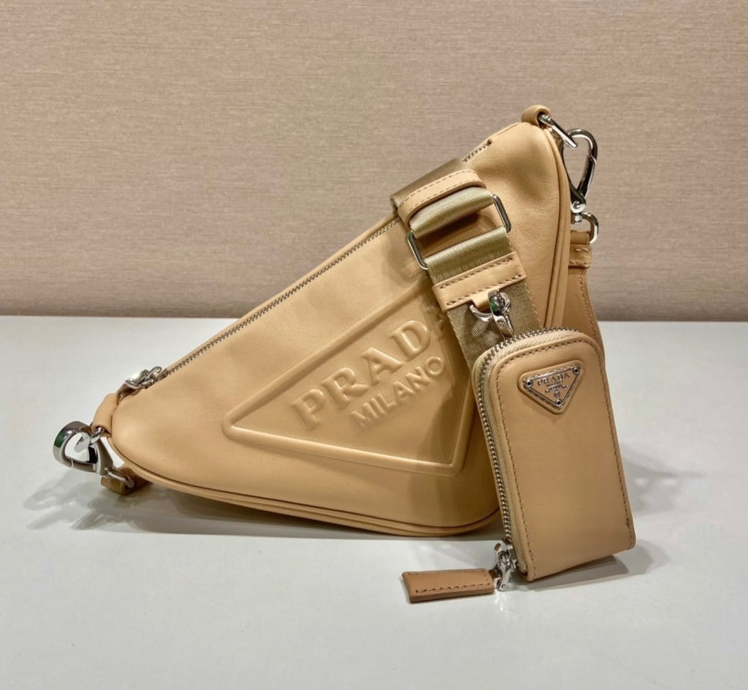 Prada Triangle leather shoulder bag