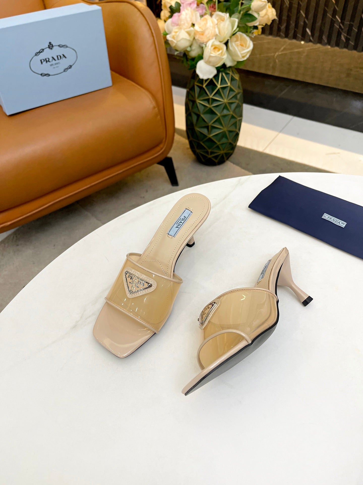 Prada Plexiglas Heels