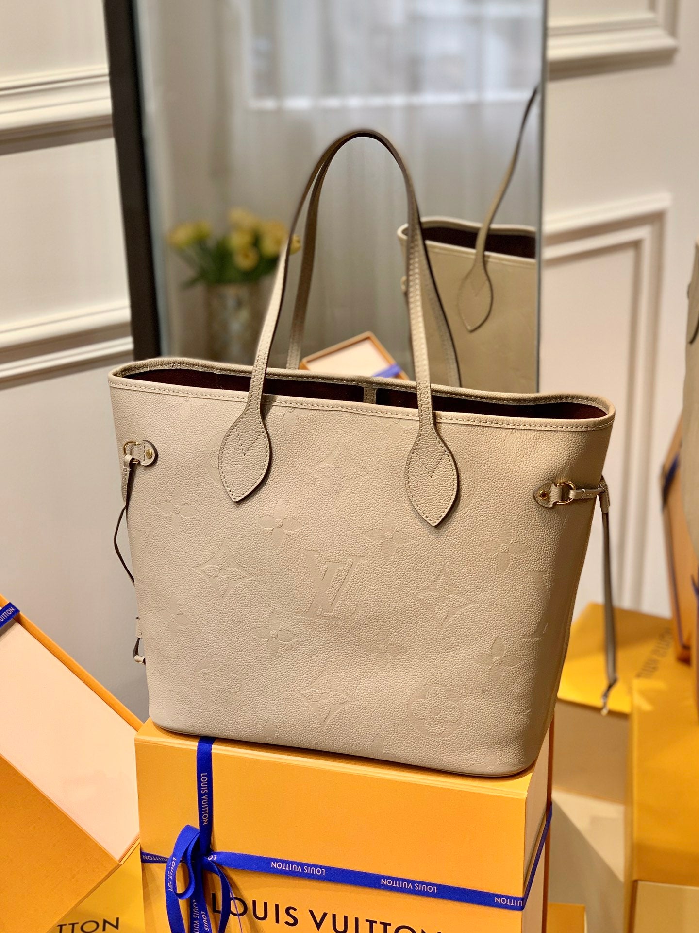 Louis Vuitton Neverfull Empreinte leather