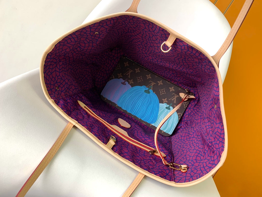 Louis Vuitton Neverfull MM x YK Pumpkin edition