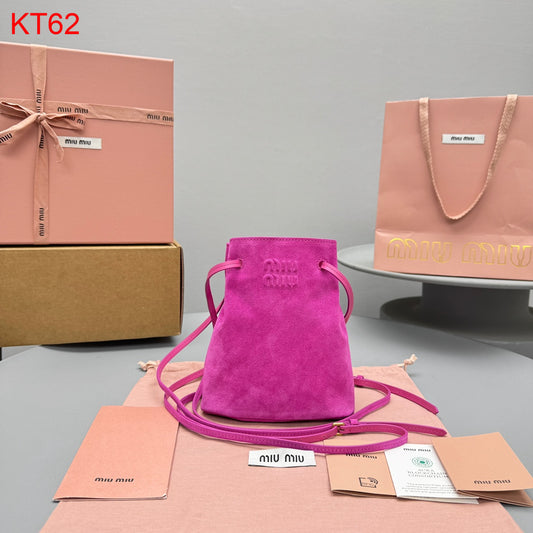 Miu Miu Fuchsia Suede pouch