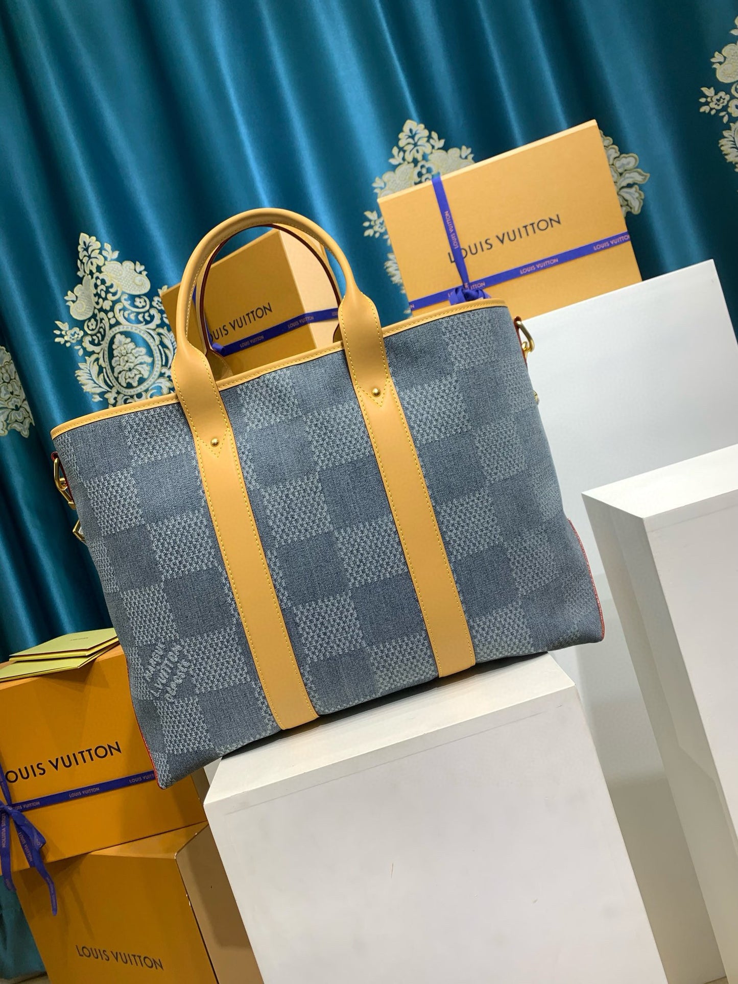 Louis Vuitton Weekend Tote Denim bag