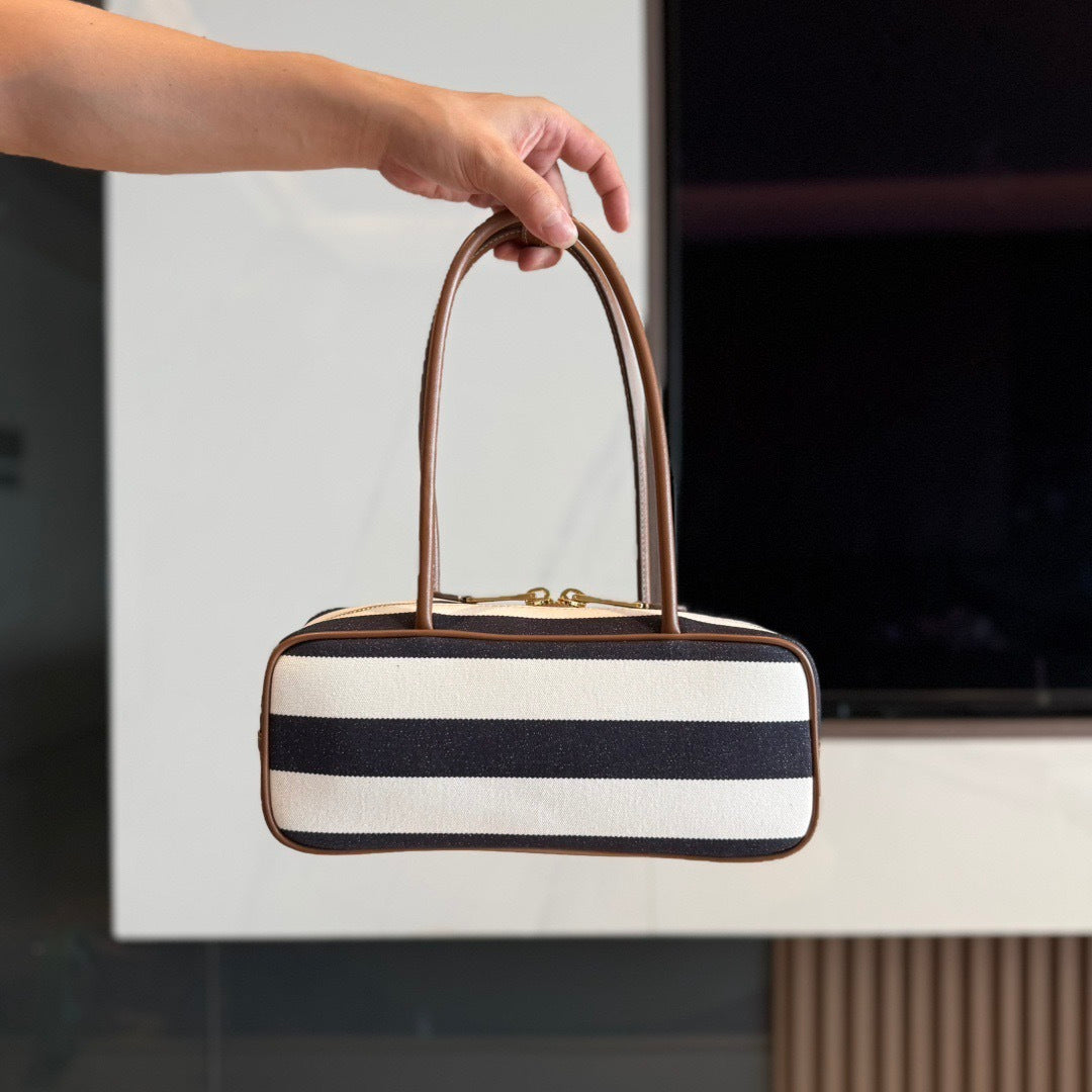 Miu Miu Beau Small canvas and leather bag