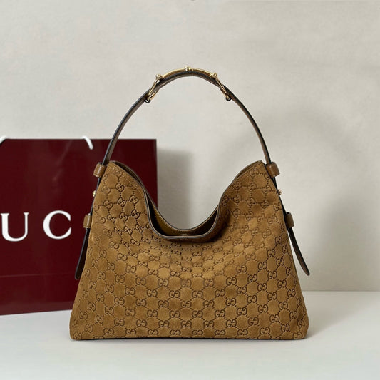 Gucci GG Beatrix suede medium tote bag