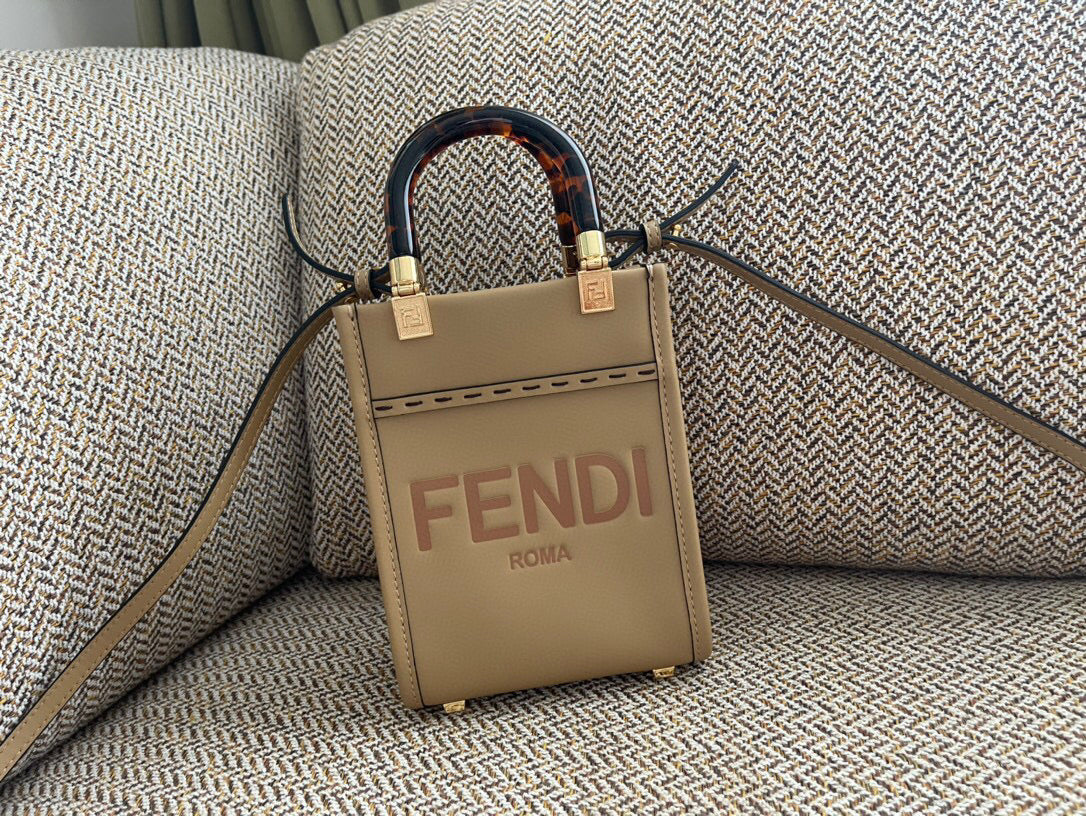 Fendi Mini Sunshine Shopper Tote Bag