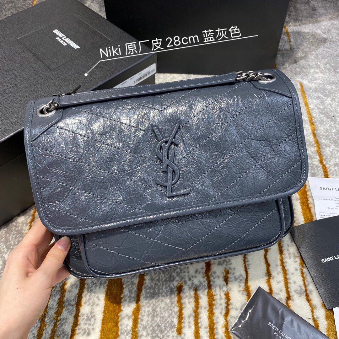 YSL Medium Niki Vintage leather