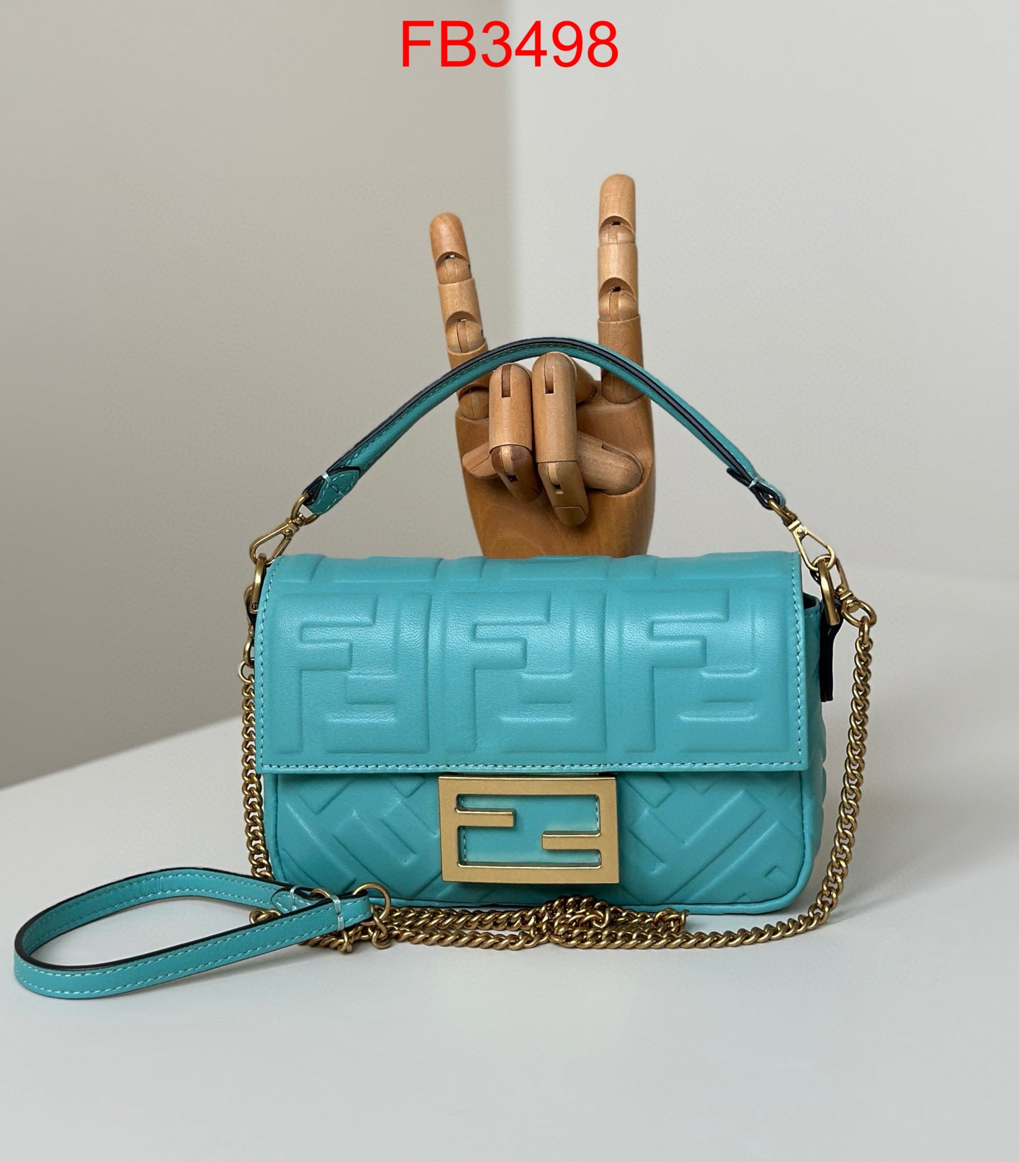 Fendi Tiffany Blue Baguette small bag