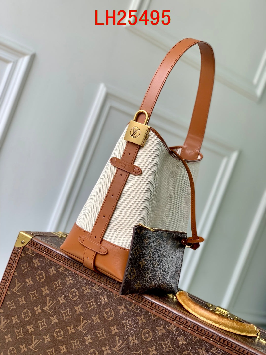 Louis Vuitton Low Key Hobo PM canvas and calf leather