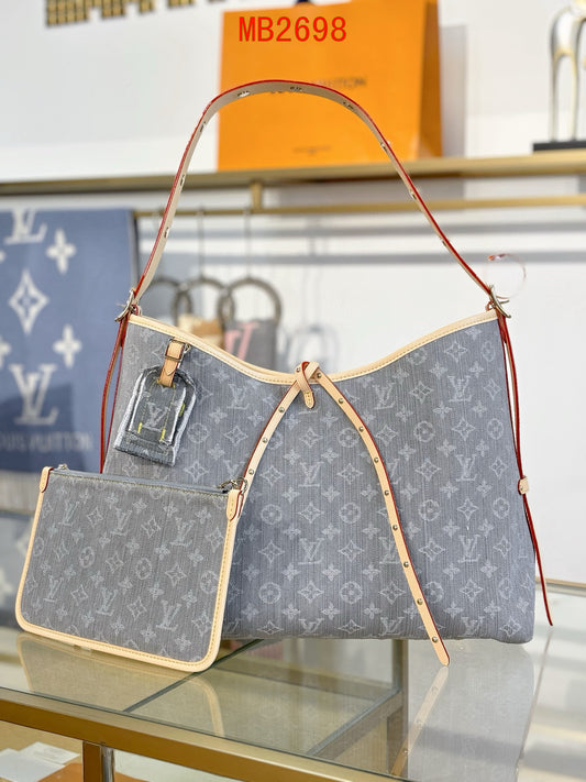 Louis Vuitton CarryAll MM Denim bag
