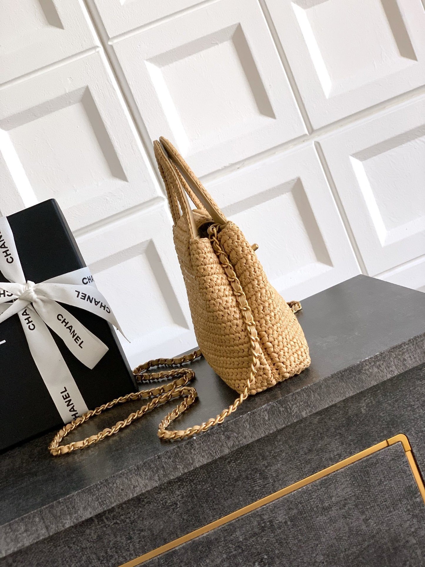 Chanel Straw Top handle bag