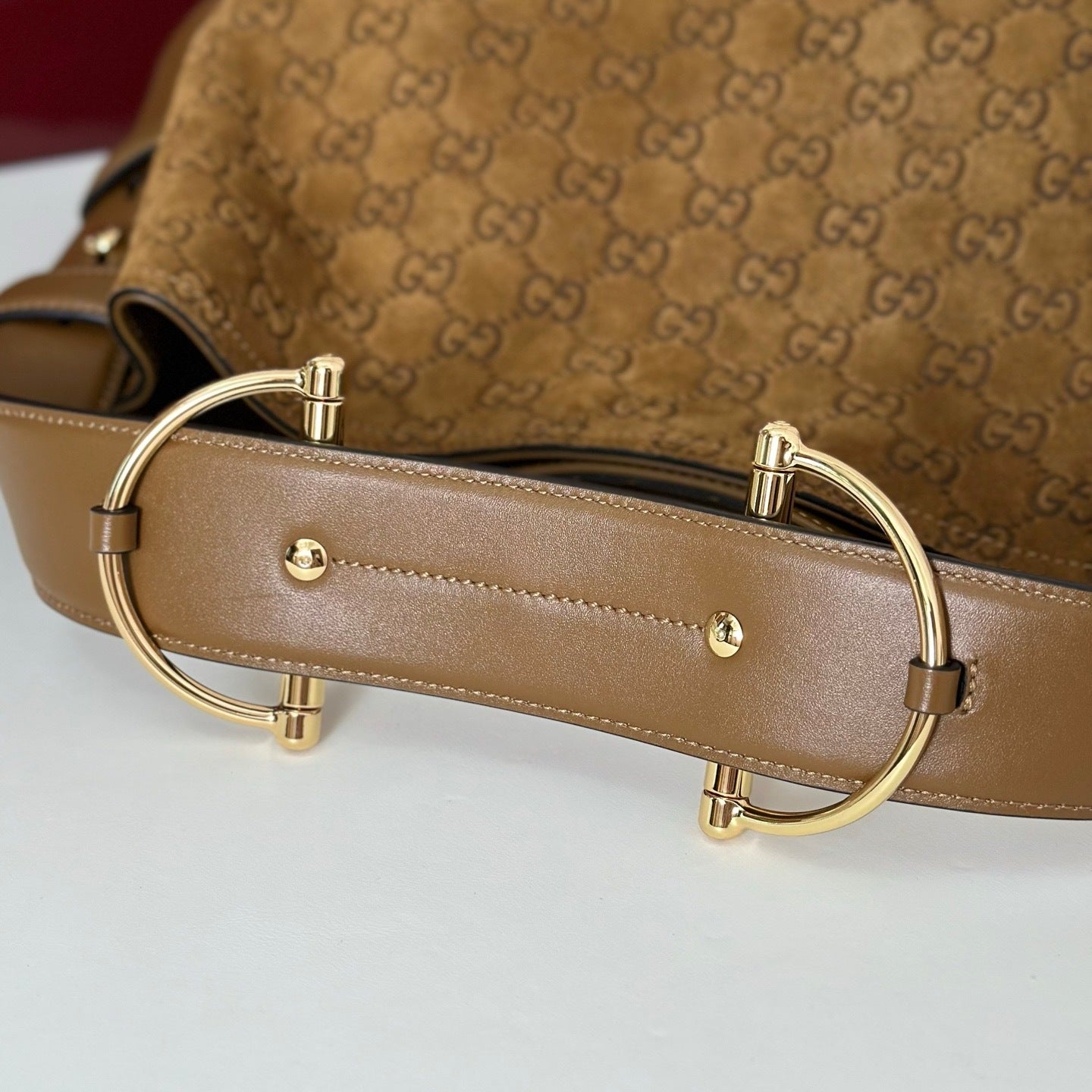 Gucci GG Beatrix suede medium tote bag