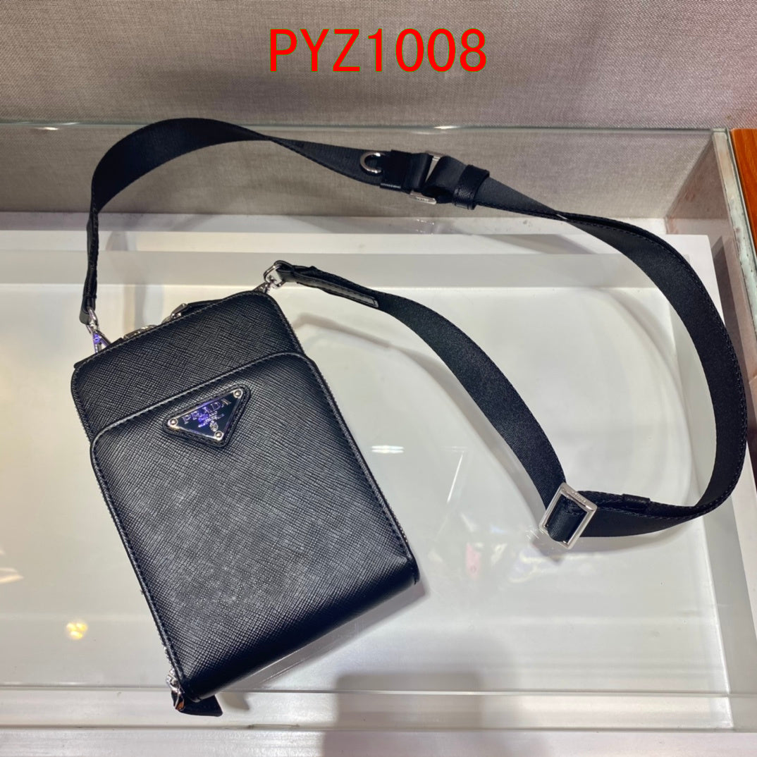 Prada leather smartphone case bag