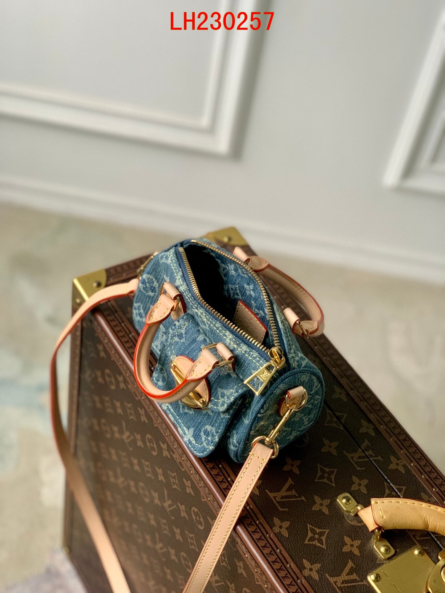 Louis Vuitton Nano Speedy Monogram Denim