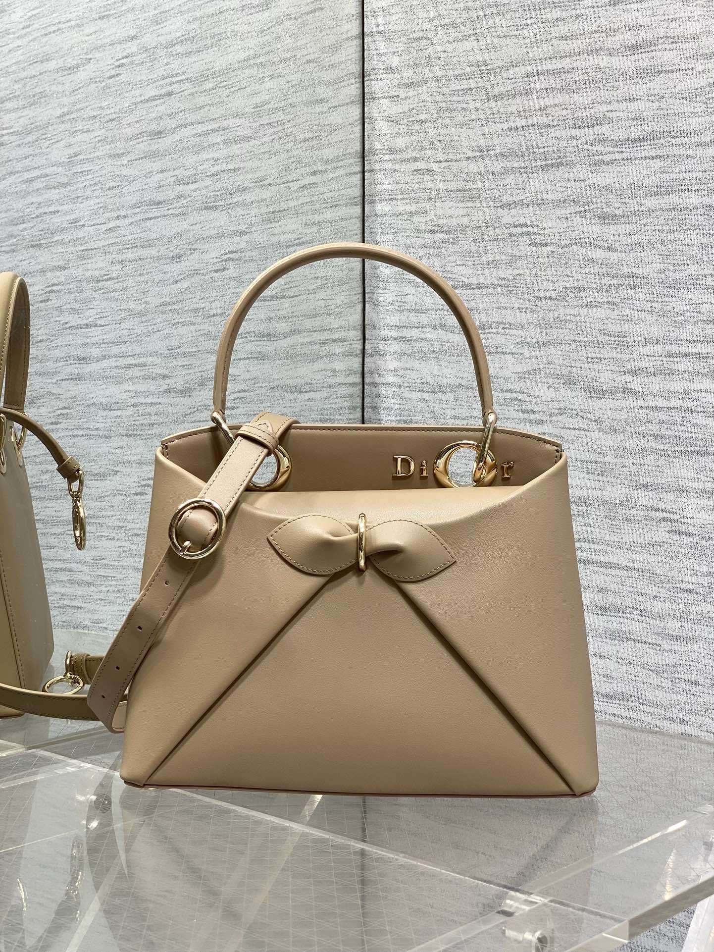 Dior Bow Tote leather bag