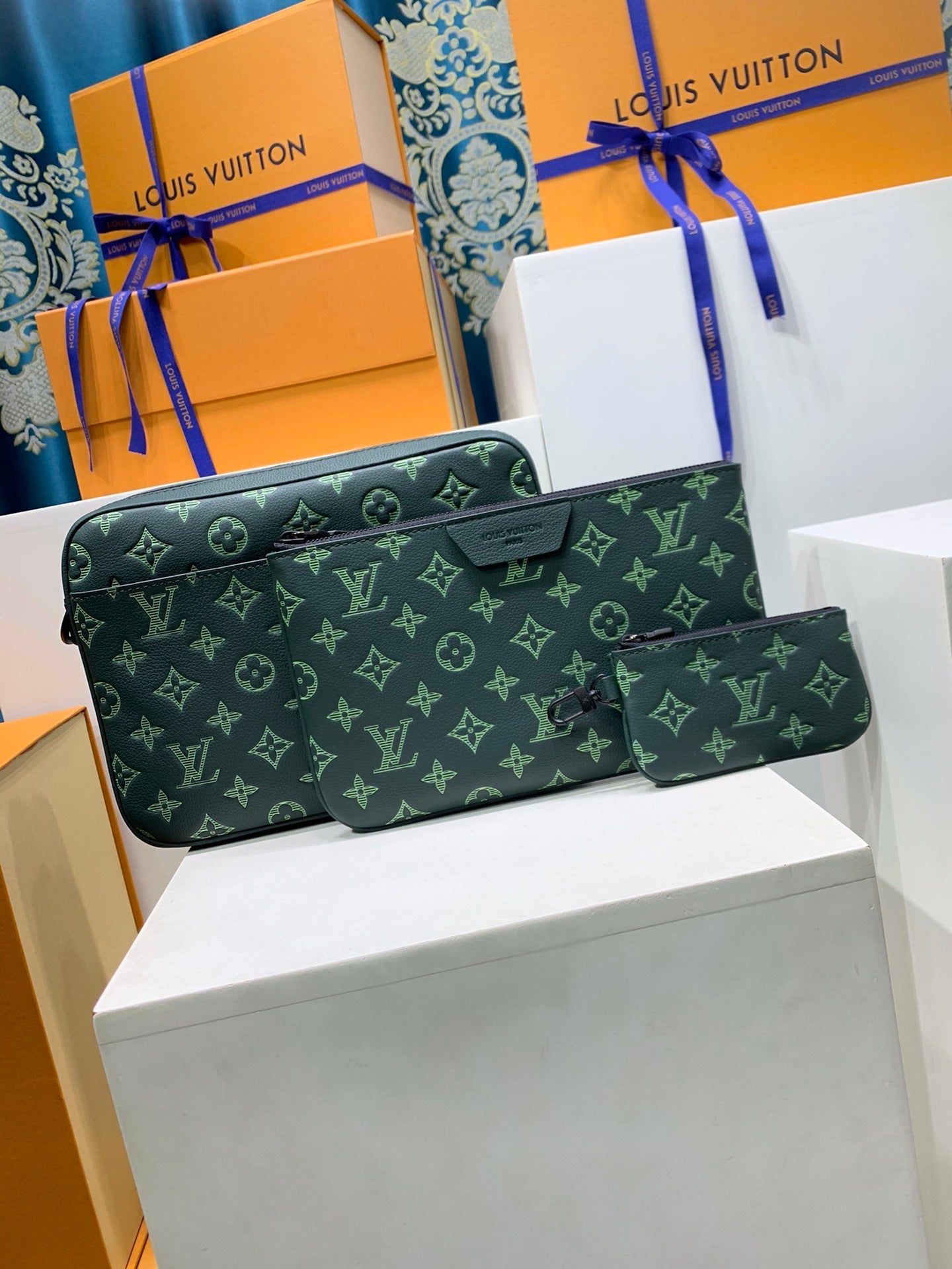 Louis Vuitton Trio Messenger Monogram Shadow