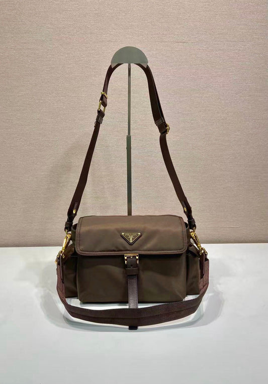 Prada Explore medium leather shoulder bag